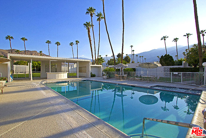 Large vintage Palm Springs East, Pool cabinets palm of Garden  Villas the desert